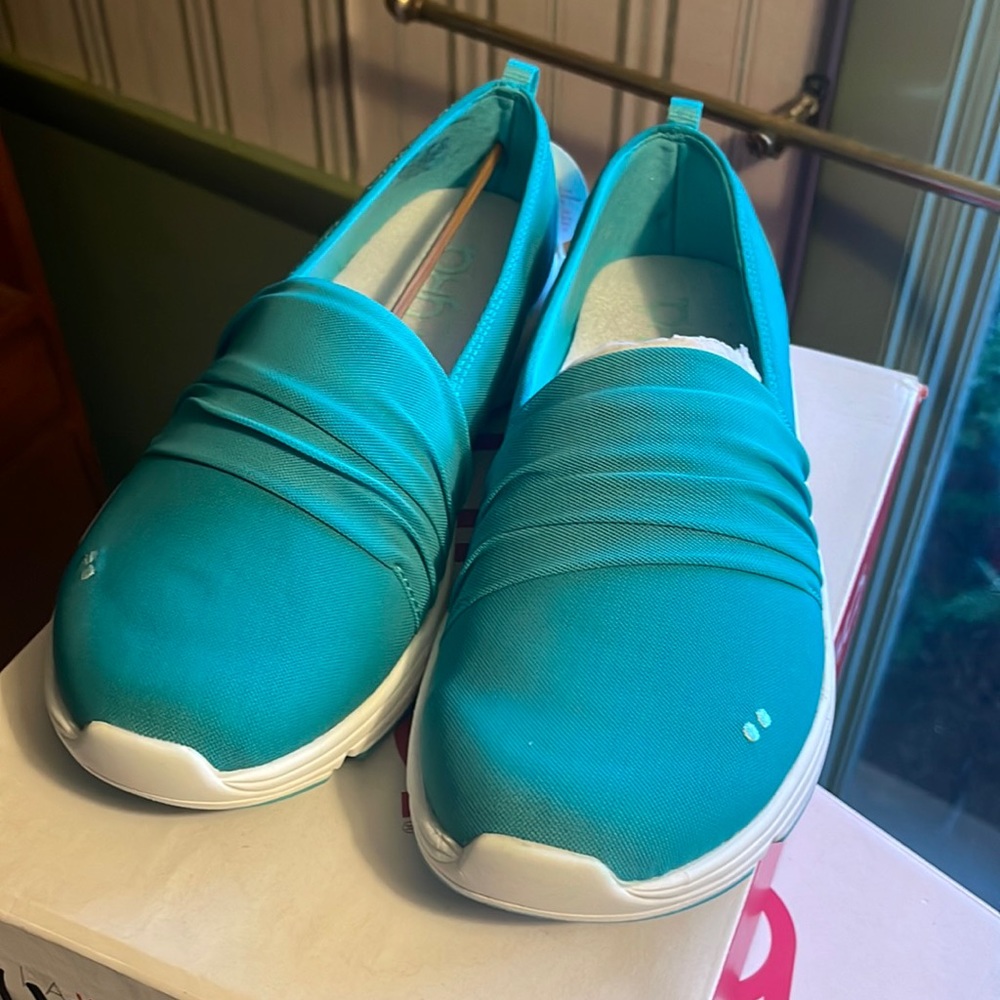 Ryka turquoise slip on shoes